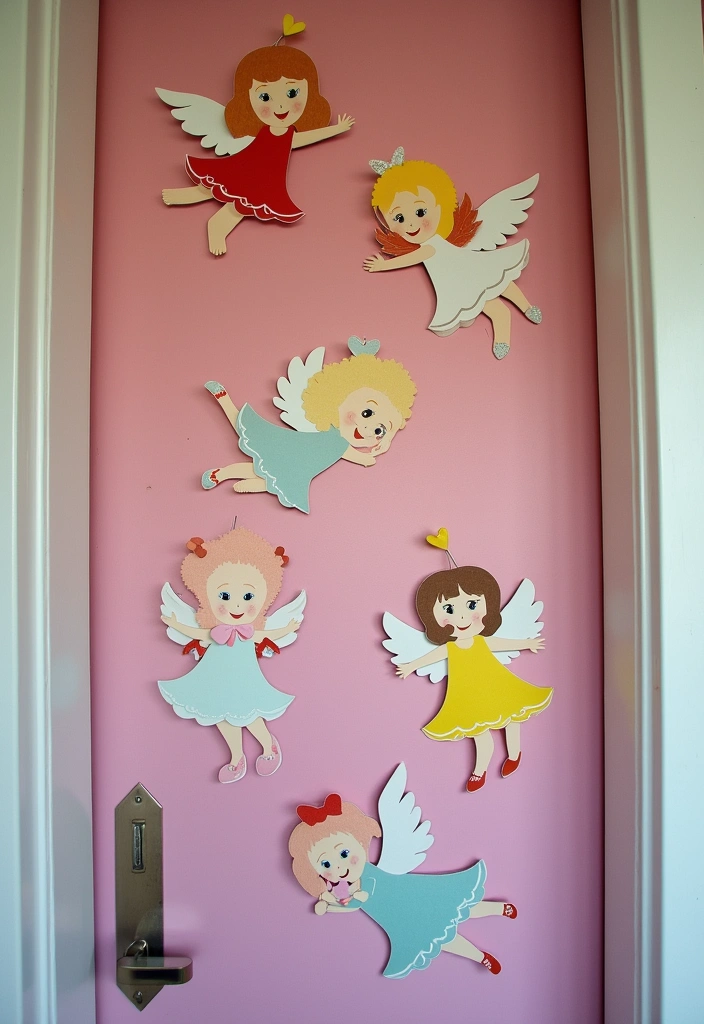 13 Adorable Kids Valentine Crafts for Door Decor That Will Make Their Hearts Shine! - 11. Cute Cupid Cutouts