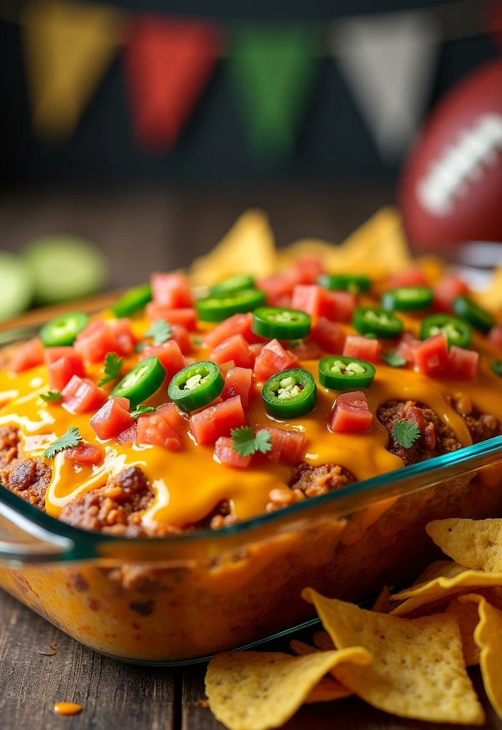 15 Unforgettable Super Bowl Dips Everyone Will Rave About (Especially #9!) - 9. Loaded Nacho Dip (The Showstopper!)