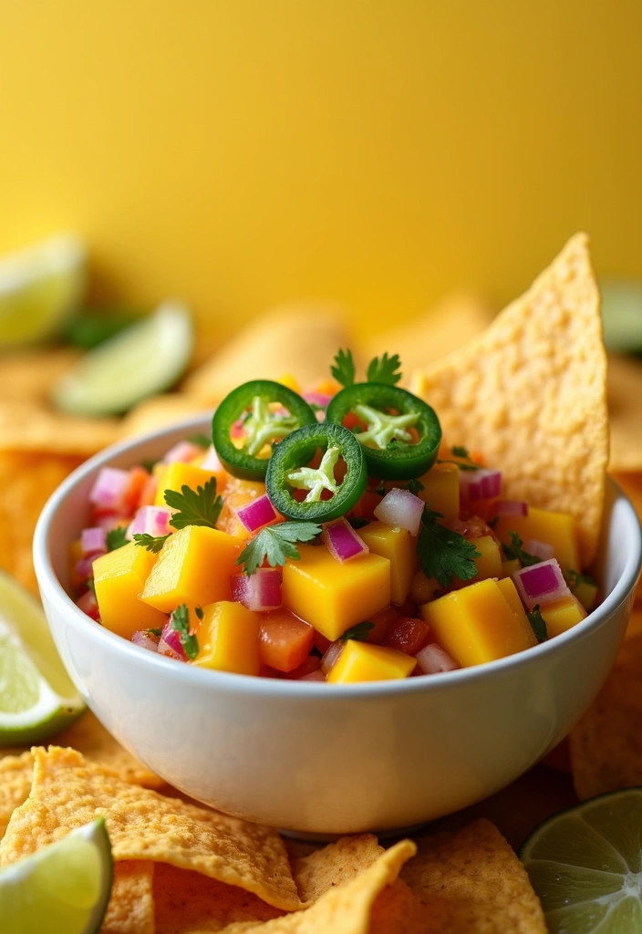 15 Unforgettable Super Bowl Dips Everyone Will Rave About (Especially #9!) - 8. Sweet and Spicy Mango Salsa