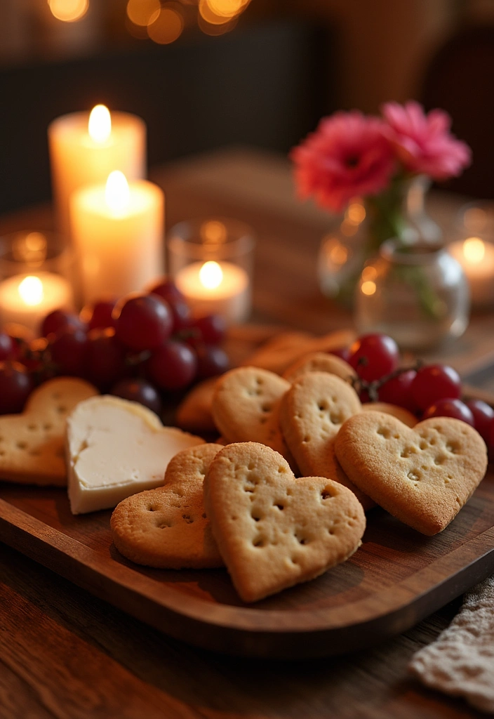 12 Rustic Valentine's Table Decor Ideas to Create a Cozy Atmosphere (You'll Love #8!) - 2. Rustic Wood Serving Tray