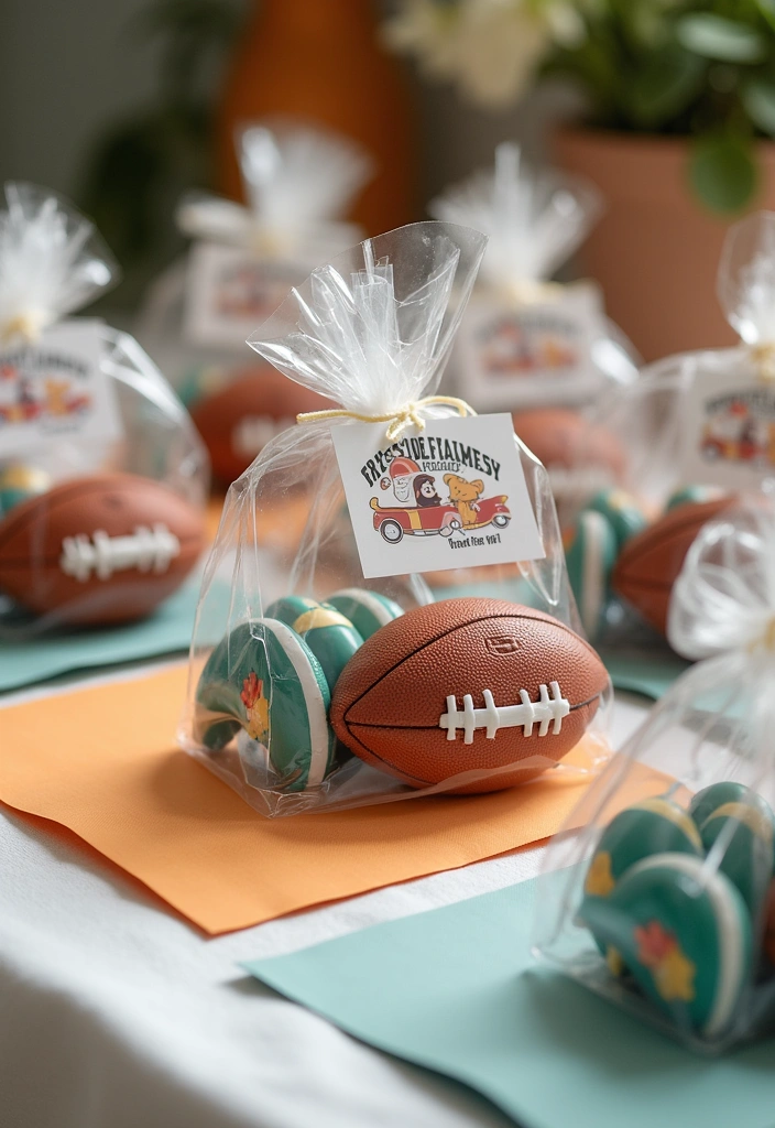 15 Game-Winning Super Bowl Decor Ideas That'll Wow Your Guests (Warning: #5 Is Epic!) - 9. Themed Party Favors