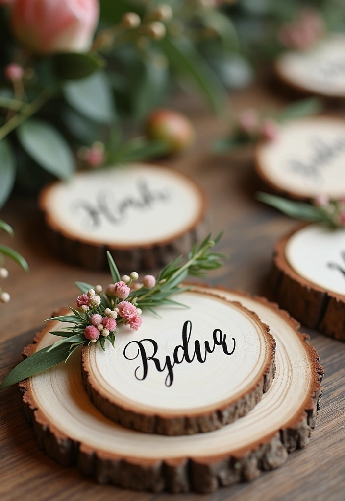 12 Rustic Valentine's Table Decor Ideas to Create a Cozy Atmosphere (You'll Love #8!) - 7. Handmade Place Cards