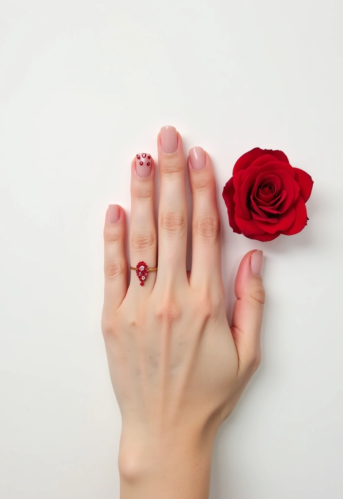 16 Adorable Valentine's Nails for Short Nails (You'll Want to Try #9!) - 5. Minimalist Hearts