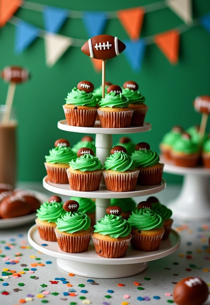 10 Sweet Super Bowl Desserts That Will Score Big with Your Guests (Get Ready for #3!) - 2. Game Day Cupcakes