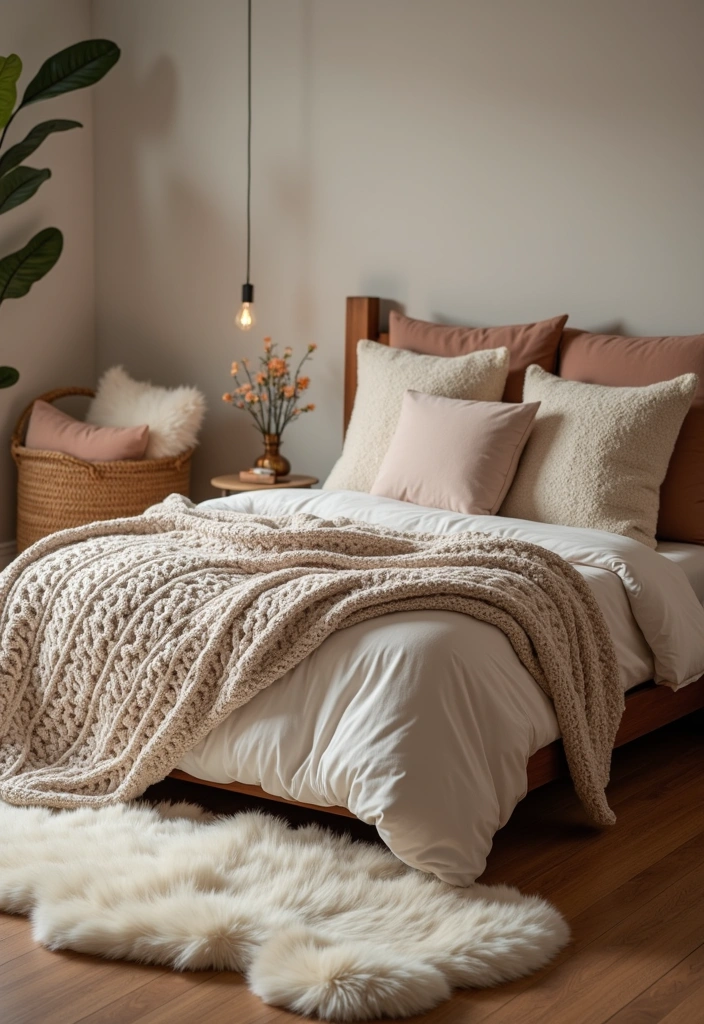 15 Stunning Bedroom Refresh Ideas That'll Transform Your Space Overnight! - 2. Layer Textures for Cozy Vibes