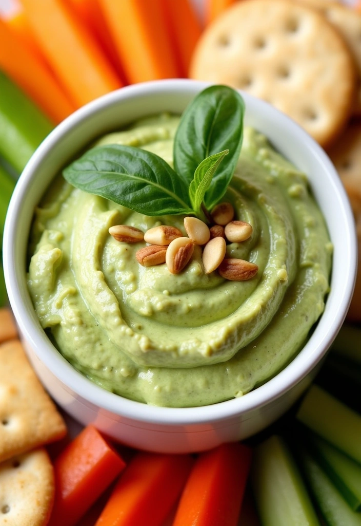 15 Unforgettable Super Bowl Dips Everyone Will Rave About (Especially #9!) - 14. Pesto and Cream Cheese Dip