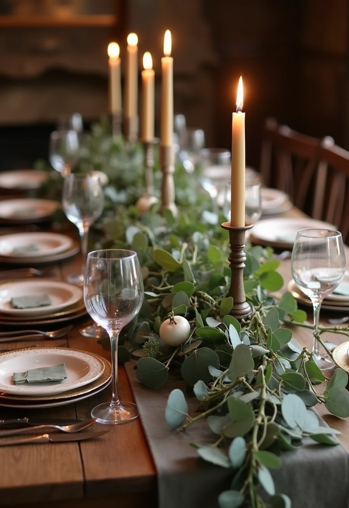 12 Rustic Valentine's Table Decor Ideas to Create a Cozy Atmosphere (You'll Love #8!) - 10. Seasonal Foliage