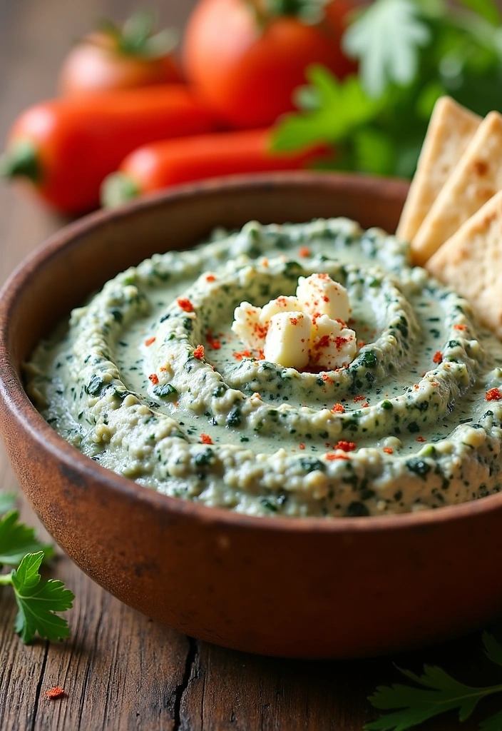 15 Unforgettable Super Bowl Dips Everyone Will Rave About (Especially #9!) - 7. Creamy Feta and Spinach Dip