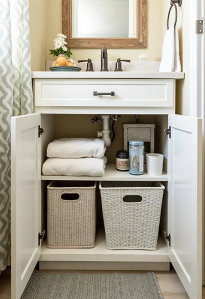 18 Clever Tiny Bathroom Ideas That Maximize Space Like a Pro! - 11. Use of Under-sink Storage Solutions