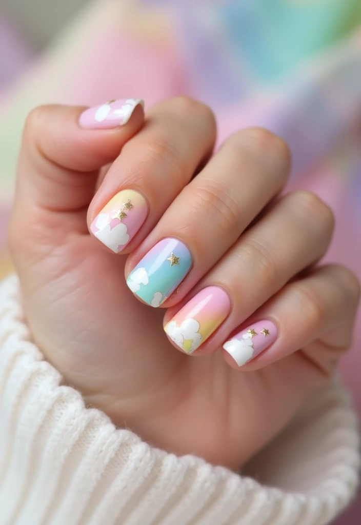 15 Stunning March Nails That'll Make You Ready for Spring (You Won't Believe #5!) - 1. Pastel Rainbow Delight