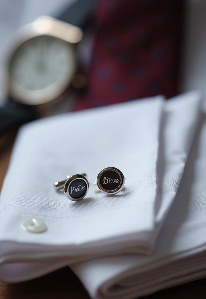 14 Romantic Valentine's Day Gifts for Him That Will Ignite the Spark! - 10. Personalized Cufflinks