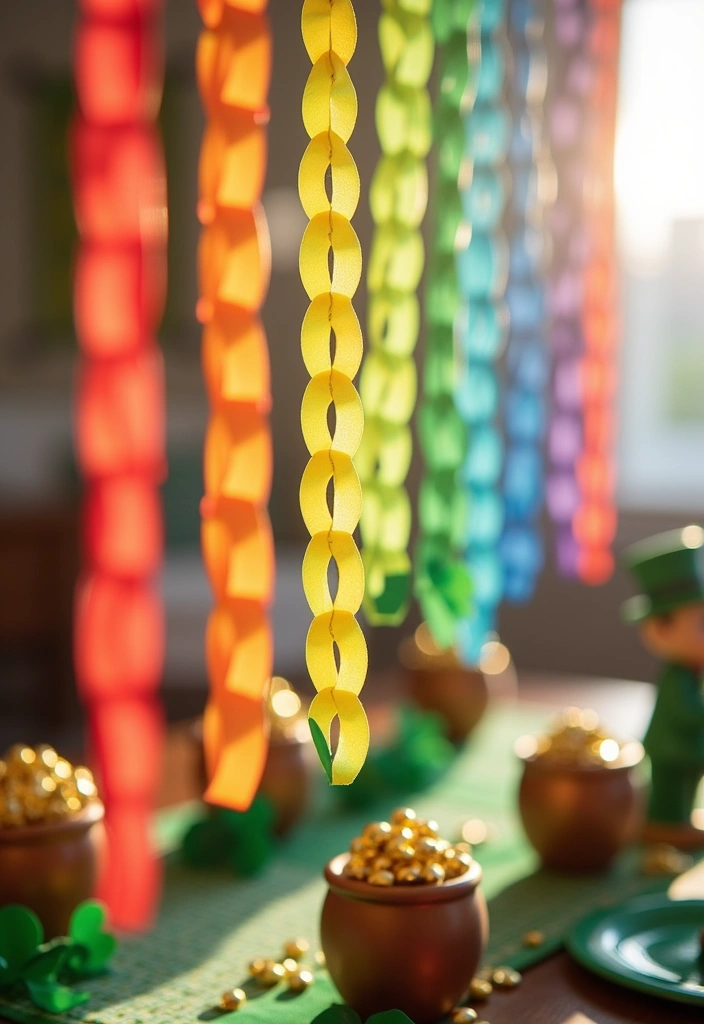 18 Fun St. Patrick's Day Crafts for Kids That'll Keep Them Entertained for Hours! - 1. Rainbow Paper Chains