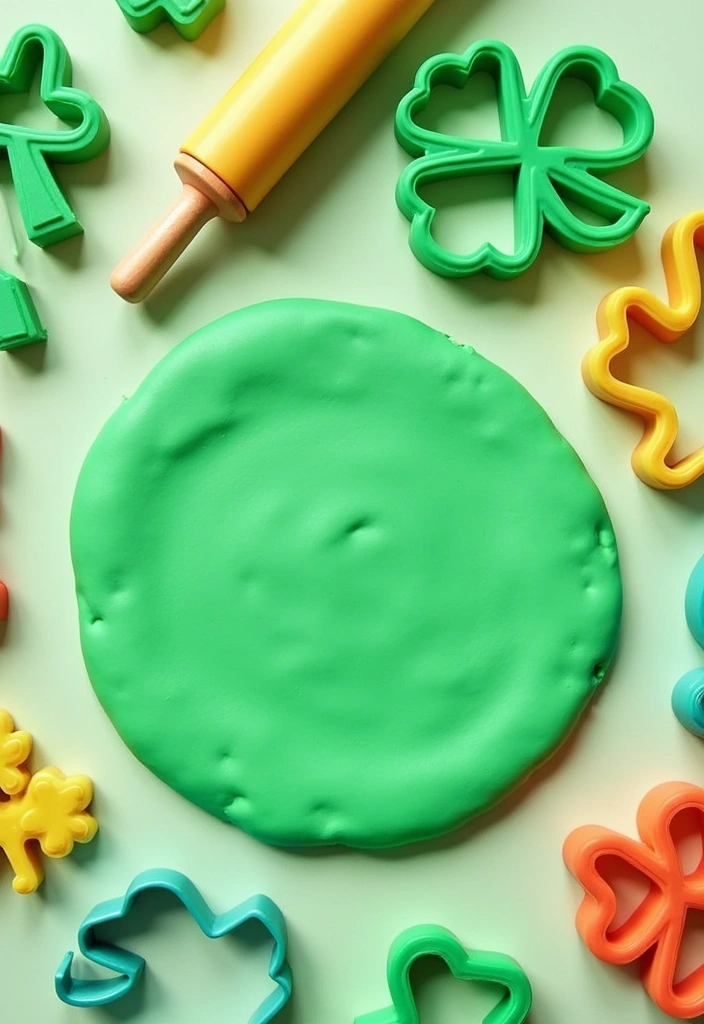 18 Fun St. Patrick's Day Crafts for Kids That'll Keep Them Entertained for Hours! - 13. St. Patrick's Day Play Dough