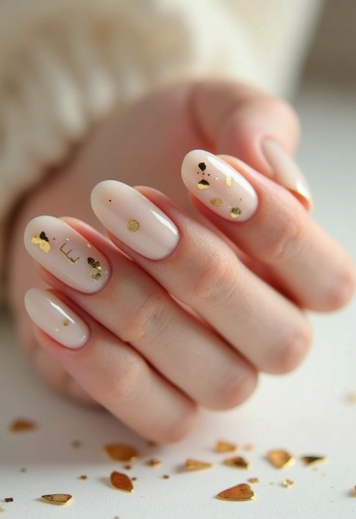 14 Chic Minimalist February Nails That Prove Less Is More (You’ll Adore #8!) - 7. Golden Minimalist Touch