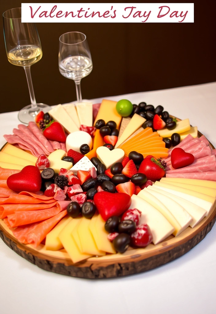 16 Fun Valentine's Day Party Ideas That Will Make You the Best Host! - 16. Valentine's Day Charcuterie Board