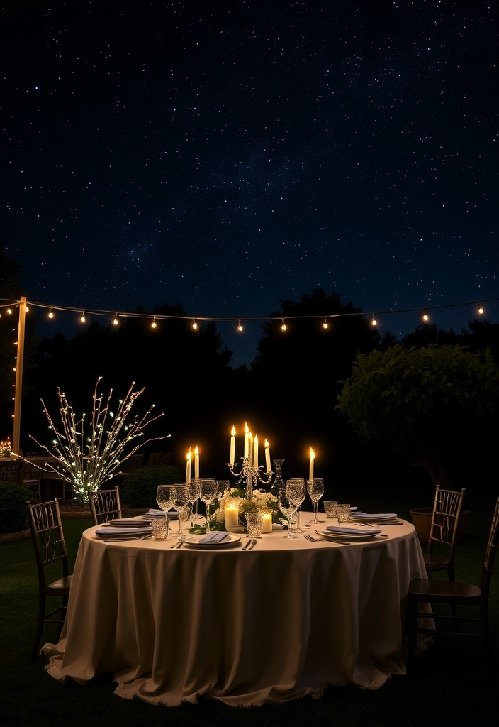 16 Fun Valentine's Day Party Ideas That Will Make You the Best Host! - 4. Romantic Dinner Under the Stars