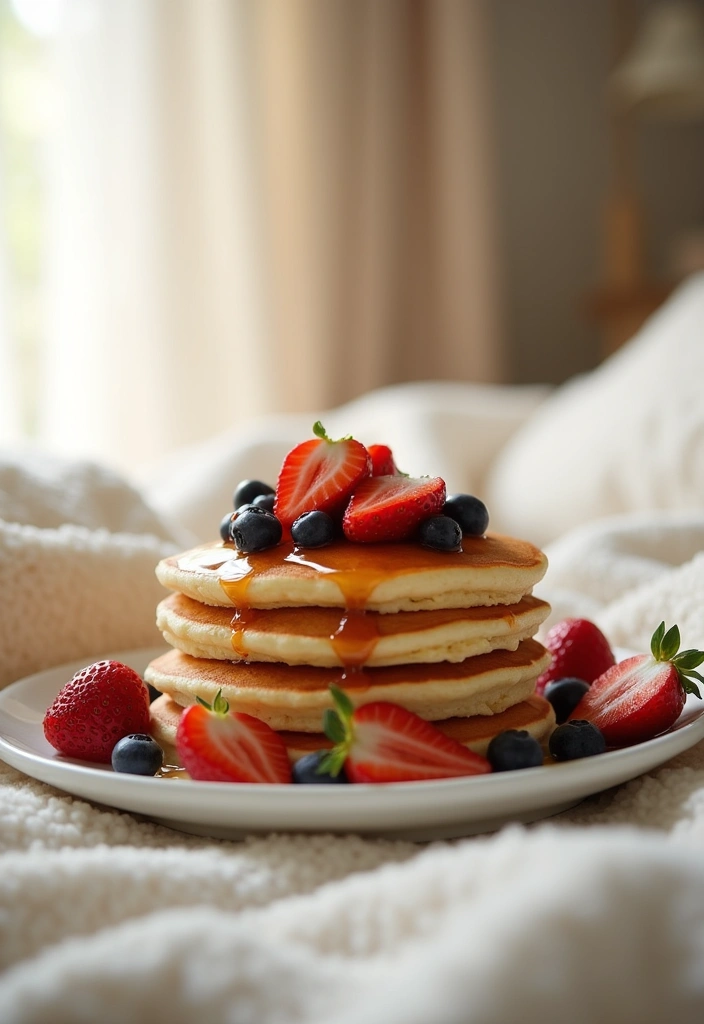 8 Easy Breakfast in Bed Ideas That Even a Sleepyhead Can Whip Up! - 1. Classic Fluffy Pancakes