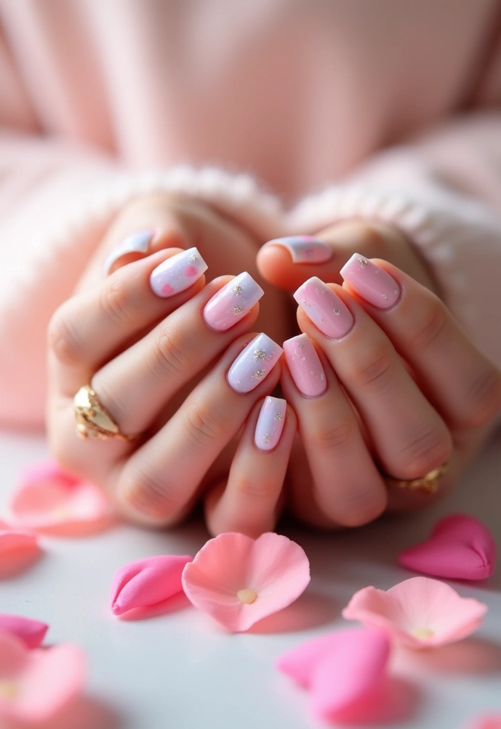 14 Chic Minimalist February Nails That Prove Less Is More (You’ll Adore #8!) - 10. Sweet Heart Details