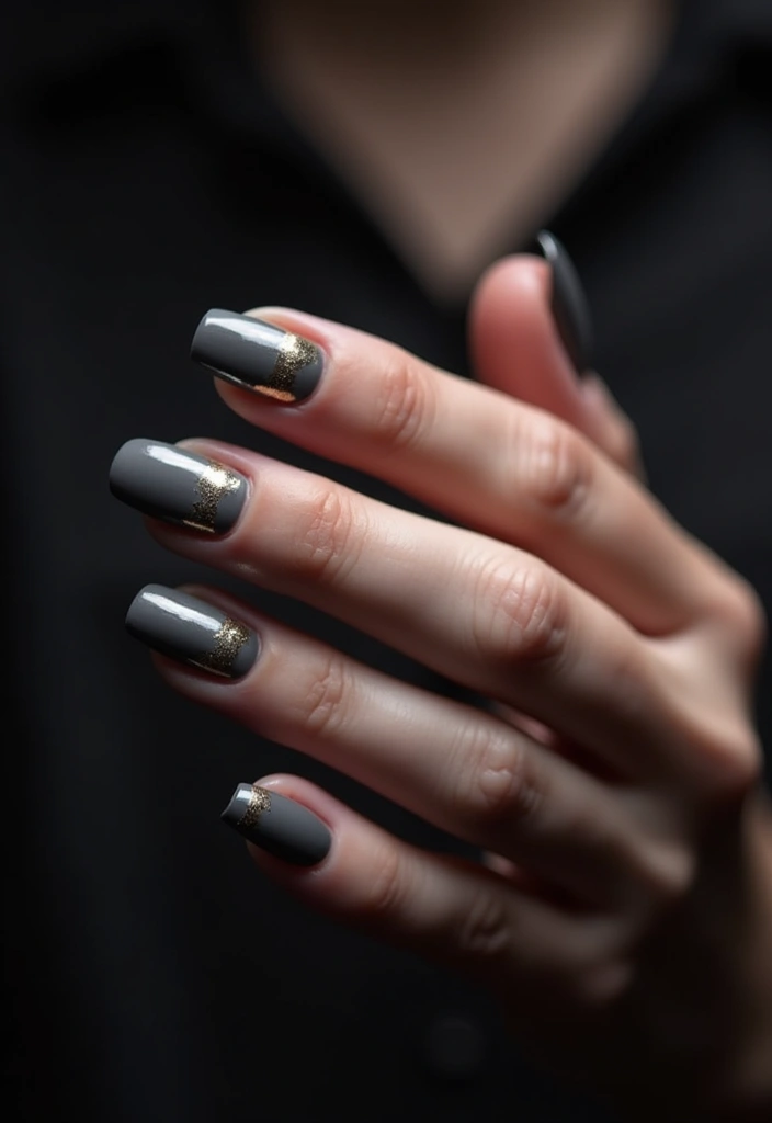 14 Chic Minimalist February Nails That Prove Less Is More (You’ll Adore #8!) - 4. Smoky Gray Chic