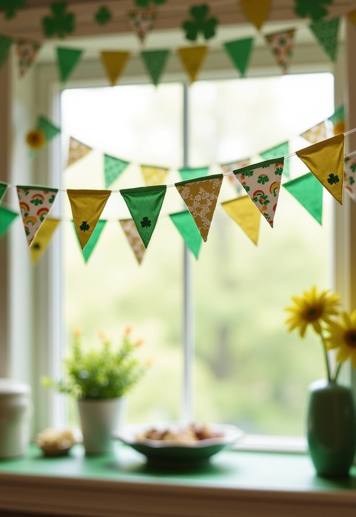 18 Fun St. Patrick's Day Crafts for Kids That'll Keep Them Entertained for Hours! - 8. St. Patrick's Day Bunting