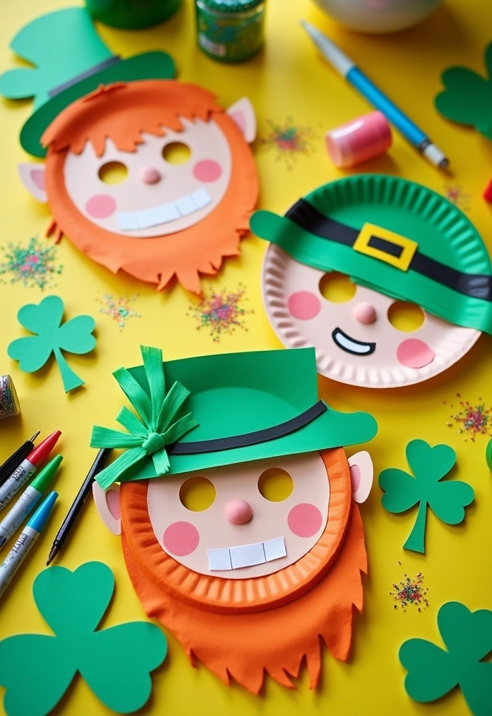 18 Fun St. Patrick's Day Crafts for Kids That'll Keep Them Entertained for Hours! - 14. St. Patrick's Day Masks