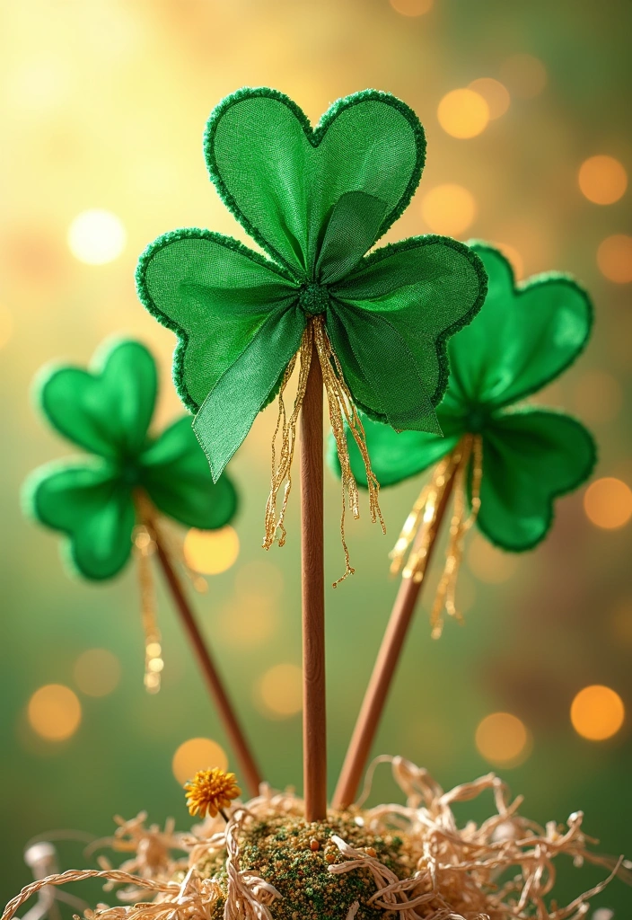 18 Fun St. Patrick's Day Crafts for Kids That'll Keep Them Entertained for Hours! - 6. Shamrock Wands