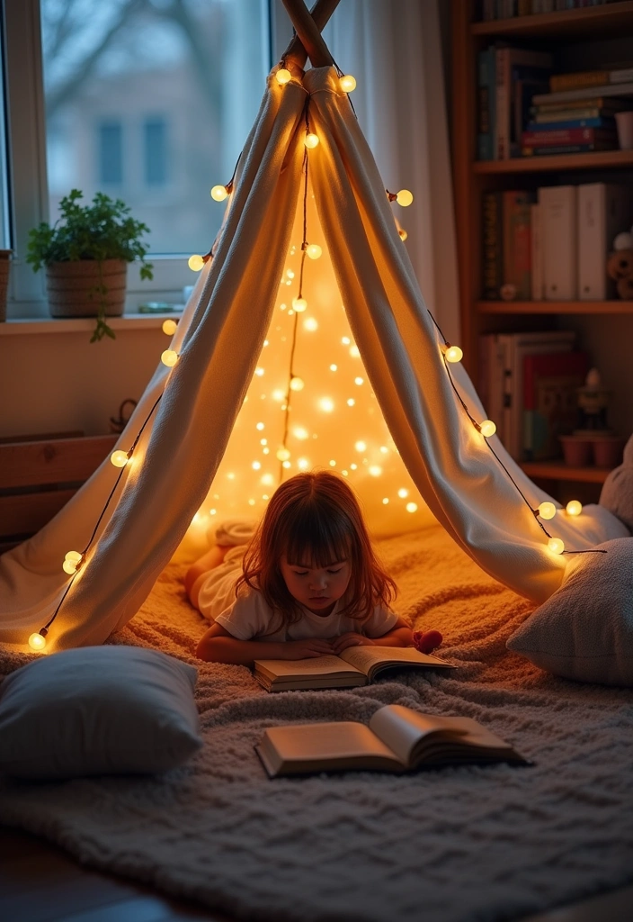 24 DIY Decorations for Kids' Rooms That Will Transform Their Space (You'll Love #11!) - 13. DIY Pillow Fort