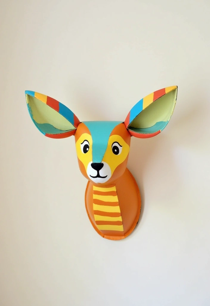 24 DIY Decorations for Kids' Rooms That Will Transform Their Space (You'll Love #11!) - 23. DIY Animal Head Wall Mounts