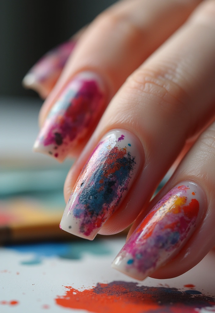 15 Stunning March Nails That'll Make You Ready for Spring (You Won't Believe #5!) - 13. Artistic Brush Strokes