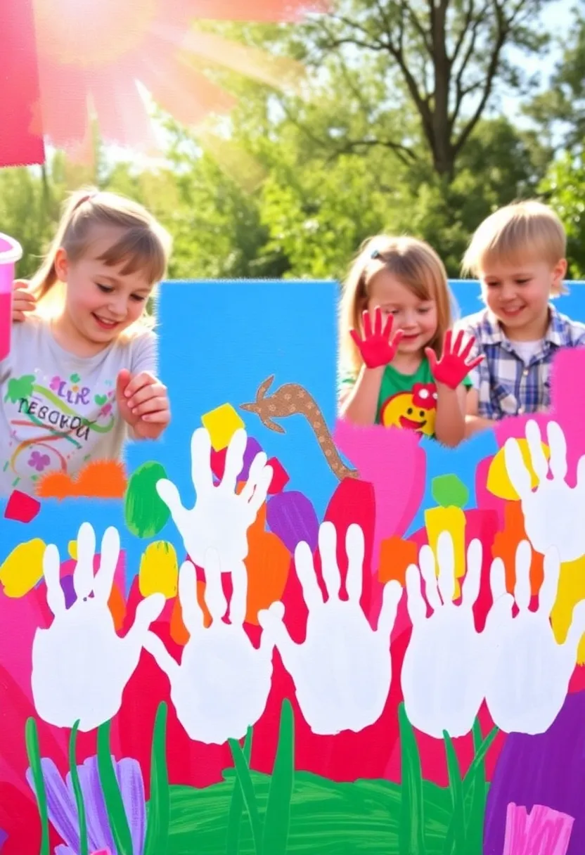 14 Fun Easter DIY Projects for Kids (They’ll Love #7 the Most!) - 9. Easter Bunny Handprints