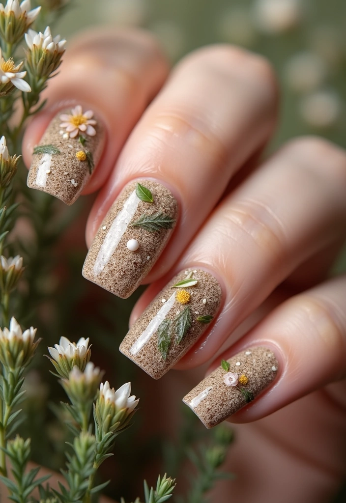 15 Stunning March Nails That'll Make You Ready for Spring (You Won't Believe #5!) - 15. Nature-Inspired Textures