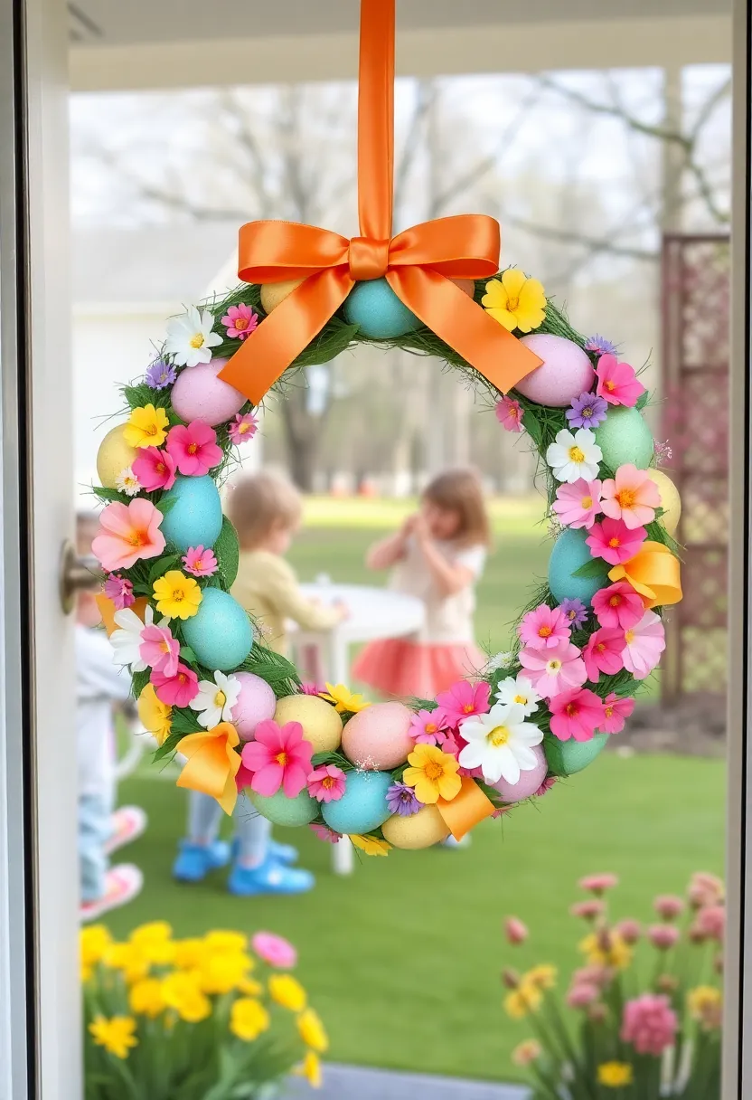 14 Fun Easter DIY Projects for Kids (They’ll Love #7 the Most!) - 11. Easter Egg Wreath