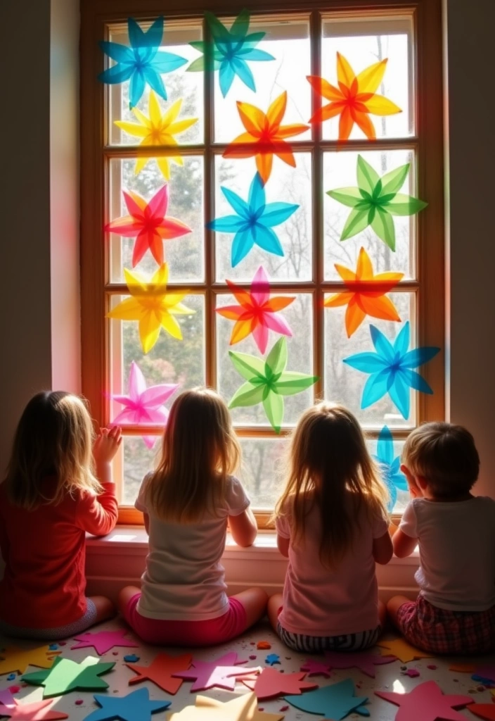 20 Amazing Kids Paper Crafts That Will Keep Them Entertained for Hours (You Won't Believe #12!) - 16. Paper Suncatchers