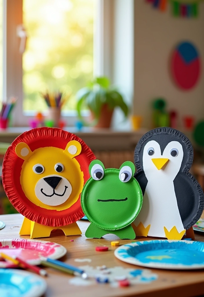 18 Simple DIY Kids Crafts That Will Spark Creativity (Don’t Miss #10!) - 3. Paper Plate Animals