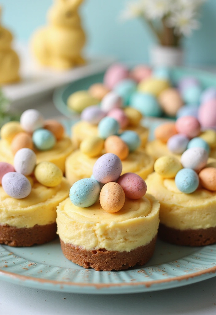 20 Mouthwatering Easter Recipes Everyone in Your Family Will Love! - 15. Mini Egg Cheesecakes