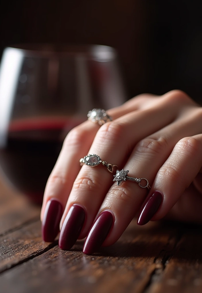 10 Vibrant Cherry Nail Colors That Will Brighten Your Day (Must-Try #5!) - 3. Deep Cherry Burgundy