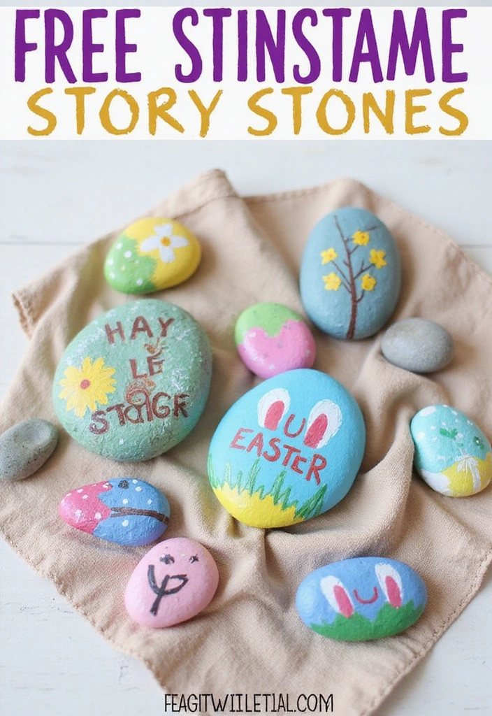 30 Adorable Easter Crafts That Will Keep Your Kids Entertained for Hours! - 13. Easter Story Stones