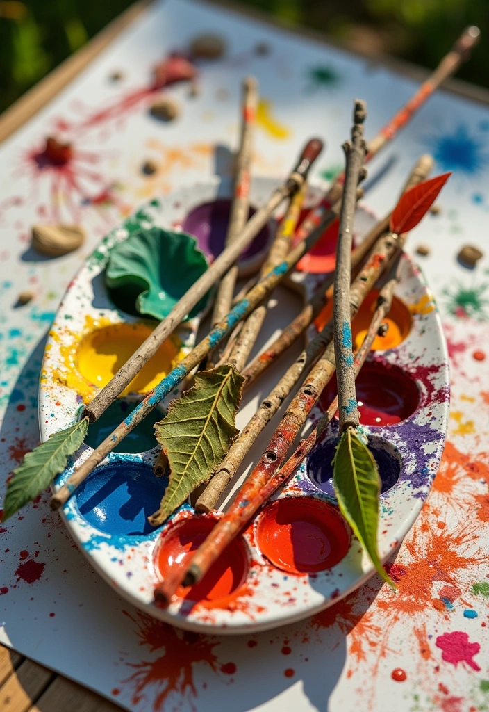 15 Incredible Nature Crafts for Kids That Encourage Creativity (Warning: #5 Is a Game-Changer!) - 2. Nature Paint Brushes