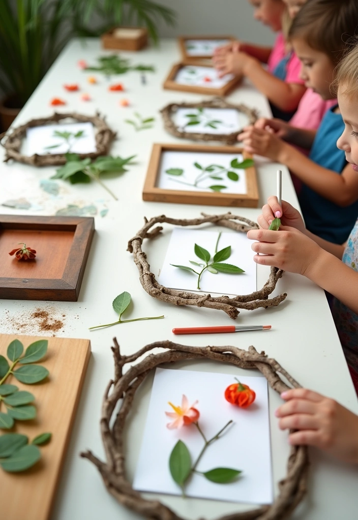 18 Genius Recycled Crafts for Kids That Will Inspire Eco-Friendly Fun (Don’t Miss #11!) - 18. Nature Collage Frames