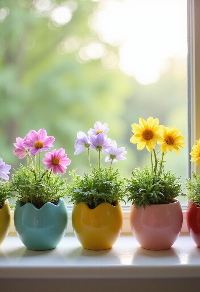 30 Adorable Easter Crafts That Will Keep Your Kids Entertained for Hours! - 14. DIY Easter Egg Planters