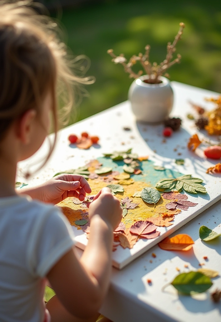 15 Incredible Nature Crafts for Kids That Encourage Creativity (Warning: #5 Is a Game-Changer!) - 8. Nature Collages