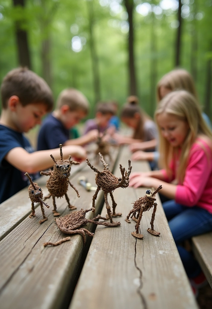 15 Incredible Nature Crafts for Kids That Encourage Creativity (Warning: #5 Is a Game-Changer!) - 7. Twig Sculptures