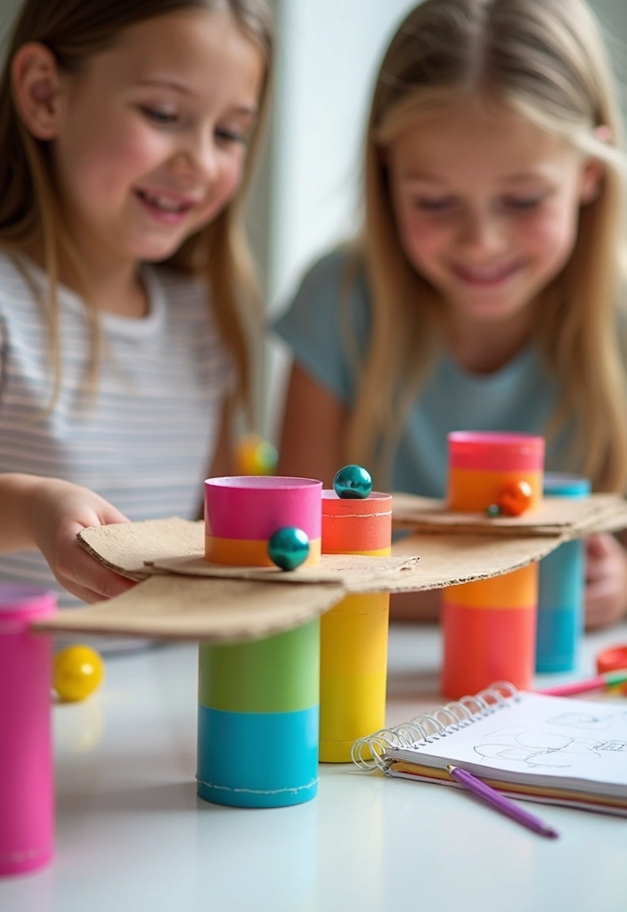 22 Awesome DIY Toys for Kids That Are So Easy to Make (They’ll Love #14!) - 3. DIY Marble Run