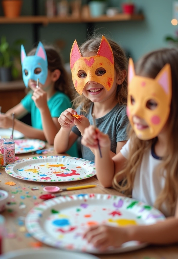 18 Genius Recycled Crafts for Kids That Will Inspire Eco-Friendly Fun (Don’t Miss #11!) - 10. Paper Plate Masks