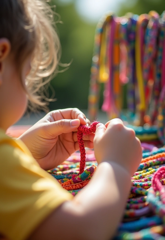 18 Simple DIY Kids Crafts That Will Spark Creativity (Don’t Miss #10!) - 2. DIY Friendship Bracelets