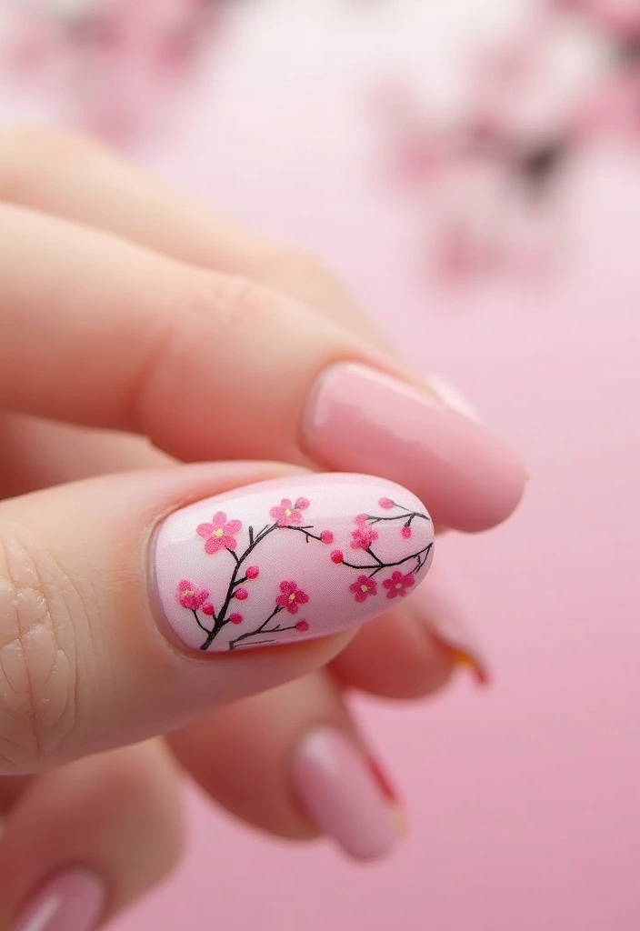 15 Gorgeous Floral Spring Nails to Bloom Your Nail Game (You Won't Believe #9!) - 2. Cherry Blossom Bliss