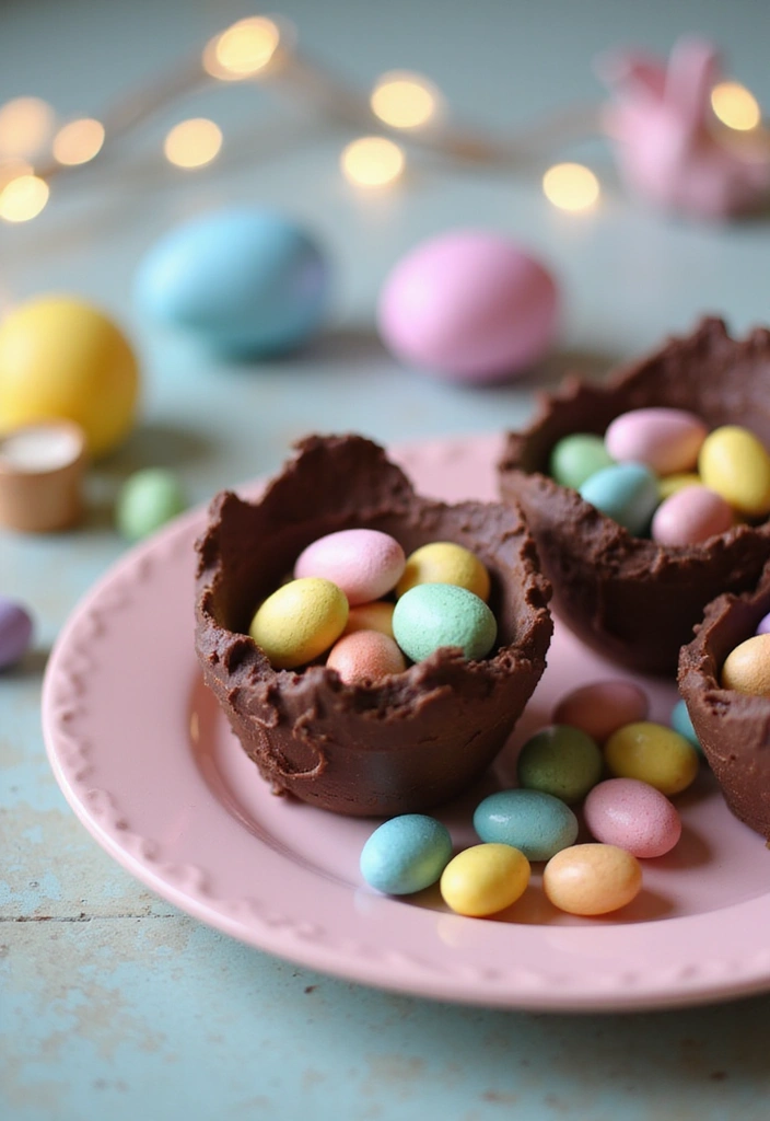 20 Mouthwatering Easter Recipes Everyone in Your Family Will Love! - 5. Chocolate Egg Nests