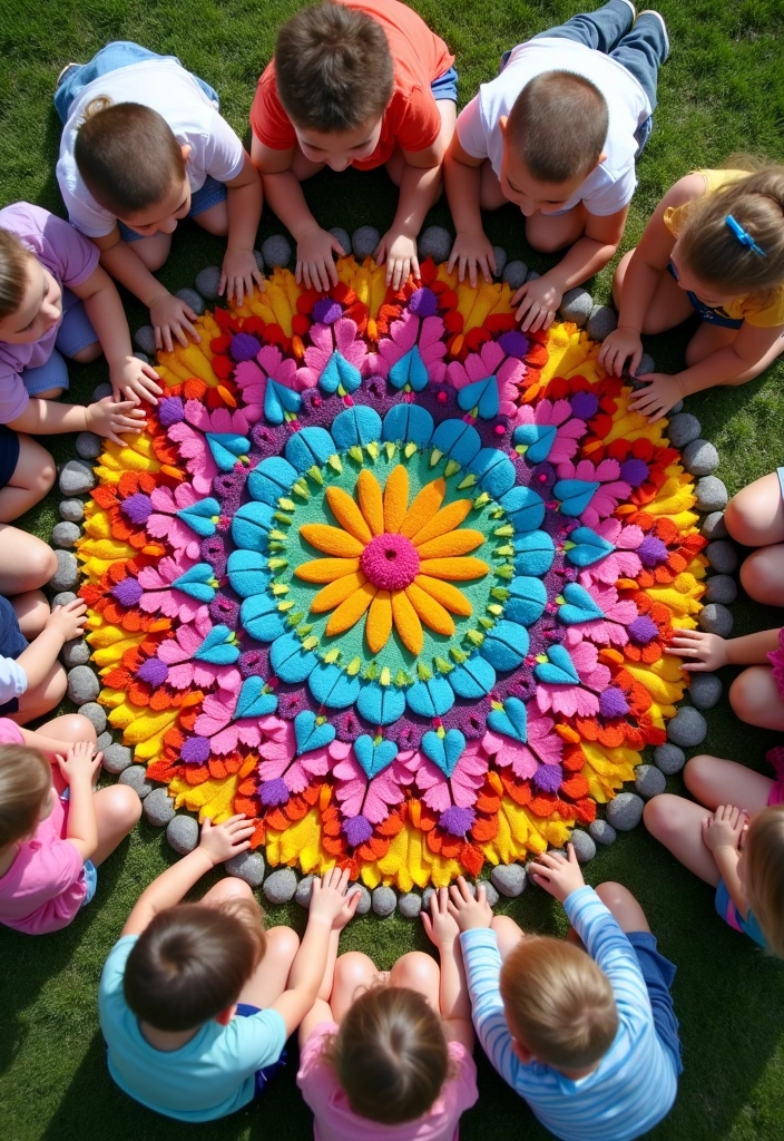 15 Incredible Nature Crafts for Kids That Encourage Creativity (Warning: #5 Is a Game-Changer!) - 5. Nature Mandalas (Game-Changer!)