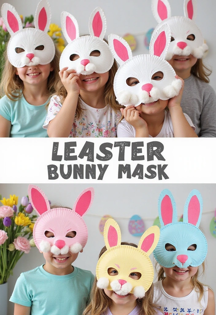 30 Adorable Easter Crafts That Will Keep Your Kids Entertained for Hours! - 2. Bunny Masks