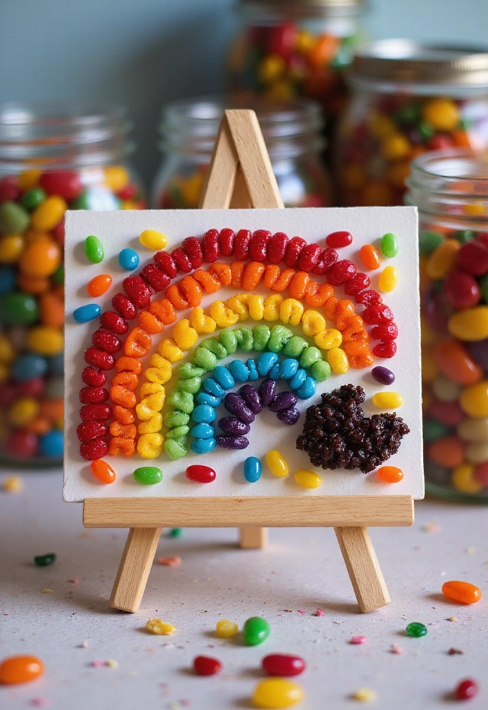 30 Adorable Easter Crafts That Will Keep Your Kids Entertained for Hours! - 11. Jelly Bean Art